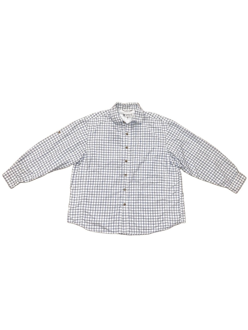 Coolibar Men’s Plaid Vented Long Sleeve Button Down Shirt XL